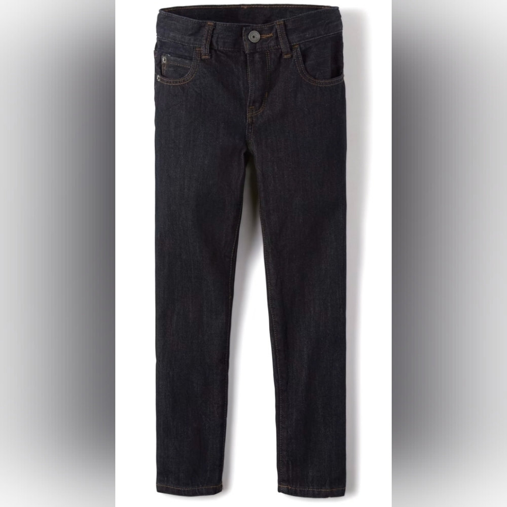 🎉5/$20 NWT Children's Place Dark Wash Boys Skinny Jeans Size 7